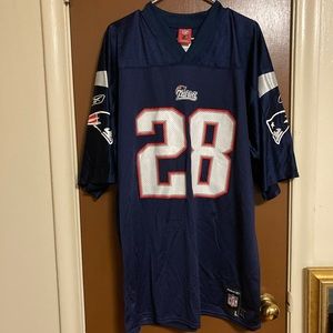 Mens Reebok Corey Dillion New England Patriots Blue Jersey